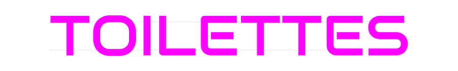 Custom Neon: TOILETTES