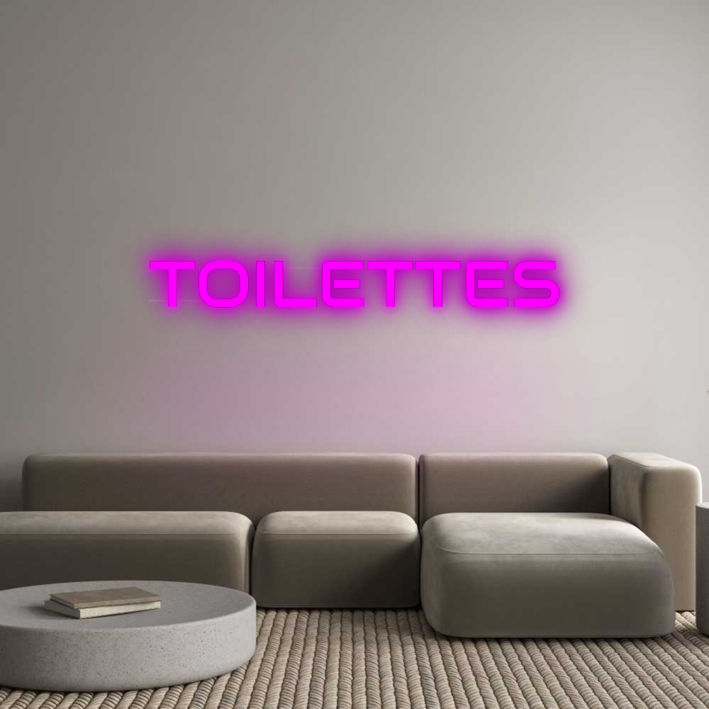 Custom Neon: TOILETTES