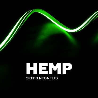 NEON LED - HEMP intense green