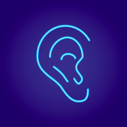 Ear neon sign