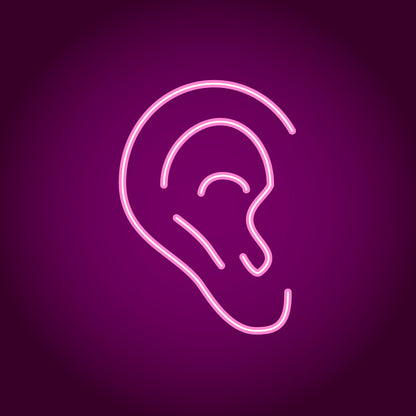 Ear neon sign